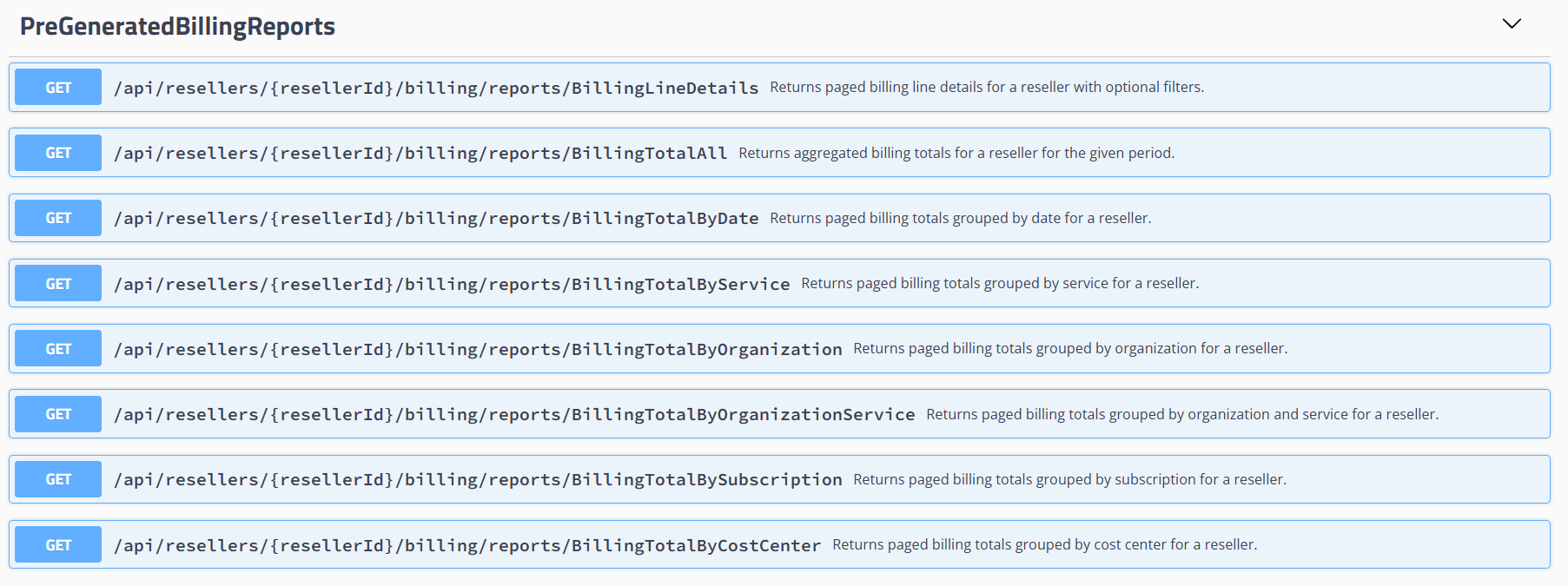 Billing APIs