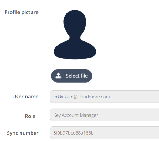 Current user details