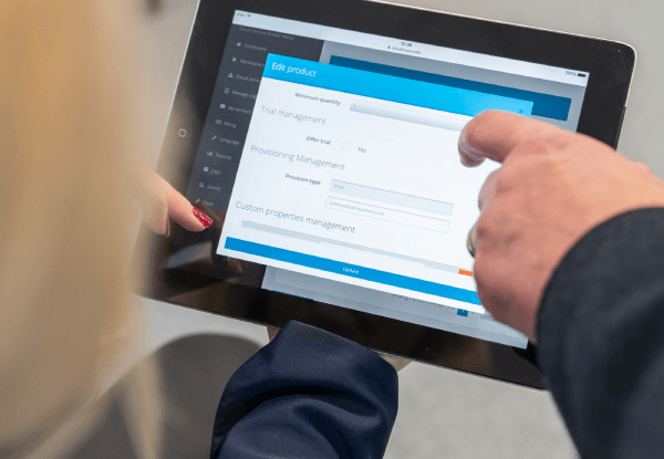 Edit subscription on tablet