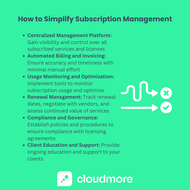 How to simplify subscription management