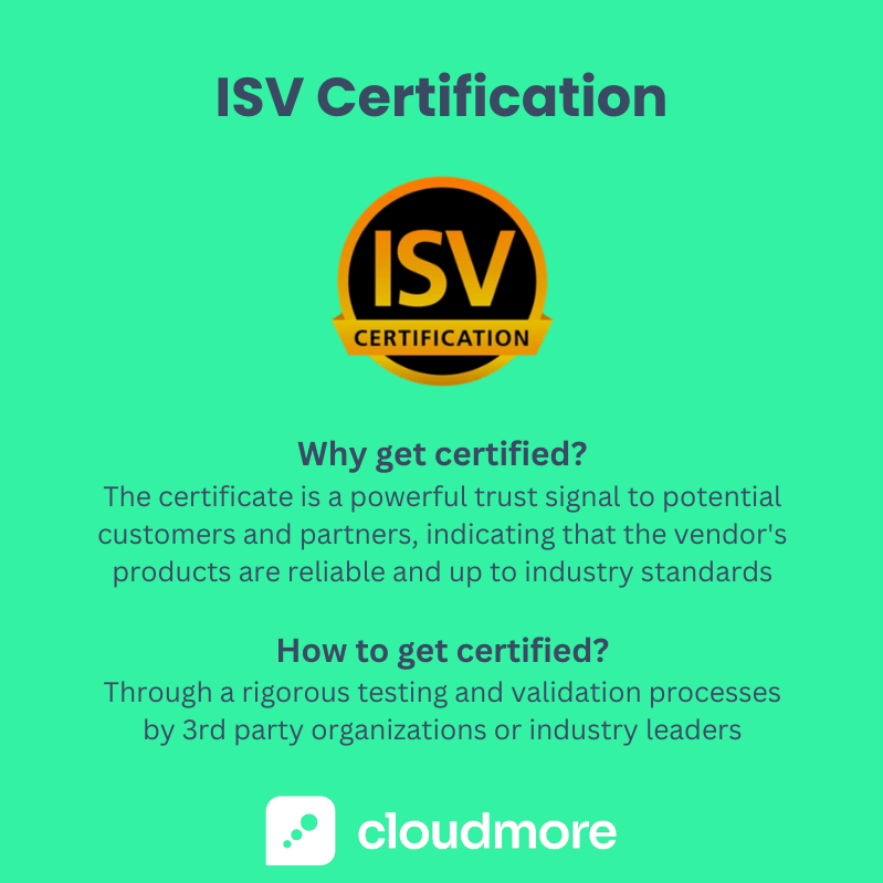 ISV Certification Explained (2)
