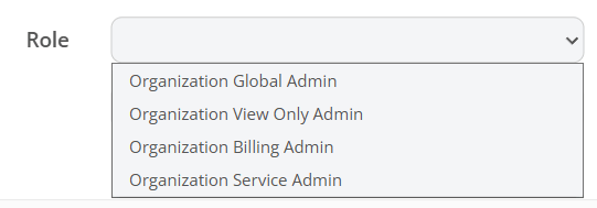 Organization roles