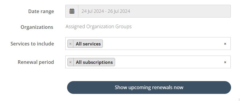 Renewal filter for KAMs